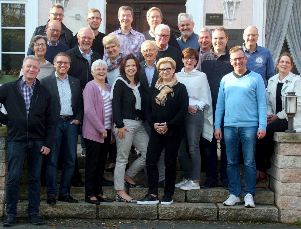 Die CDU Fraktion mit den Beigeordneten Thorsten Herbst, Heribert Schnauer und Brgermeister Michael Esken